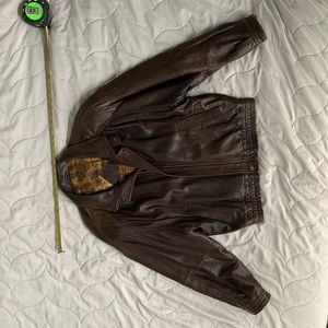 Vintage Calibre Brown leather Jacket